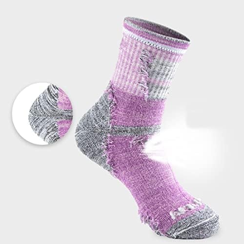 Дамски туристически Чорапи GAOIYO за спорт на открито, Дишащи Памучни Чорапи за скандинавско ходене, чорапи за екипажа (5