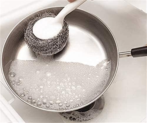 Набор от губчатых скрубери, от неръждаема стомана-Метални Порести Уплътнение-Кухненски Инструменти за измиване на 50 Топки за измиване на тел от неръждаема стомана