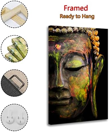 UZS Медитация Религиозна Статуя на Буда Плакат Декоративна Живопис на Платното за монтаж на стена Арт Плакати За Хола Картина за Спални 24x36 инча (60x90 см)