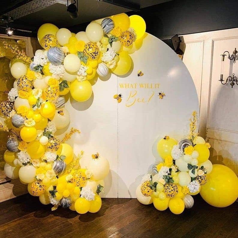 100шт 12-инчови Жълти латексови балони за партита, Жълти гелиевые Качествени Латексови балони, Рожден Ден, Детски Душ, Сватба,