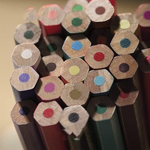 Комплект четки RENSLAT 72-Цветни Водоразтворими Цветни Оловни Моливи Разтворими във вода Моливи Подарък кутия (Цвят: A)