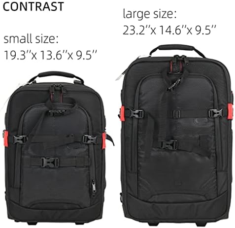 Чанта за камера към количката DLOETT, Водоустойчив Професионална чанта за slr фотоапарат, чанта за куфара, Видео, Фото, Цифрова раница (Цвят: както е показано, размер: L)