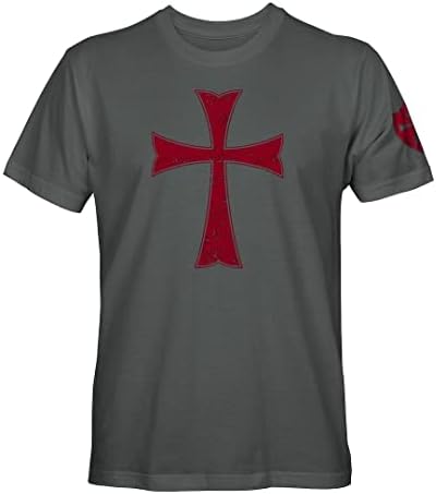 Мъжки t-shirt Knights Templar Кръстоносците Cross Кръст Крестоносца
