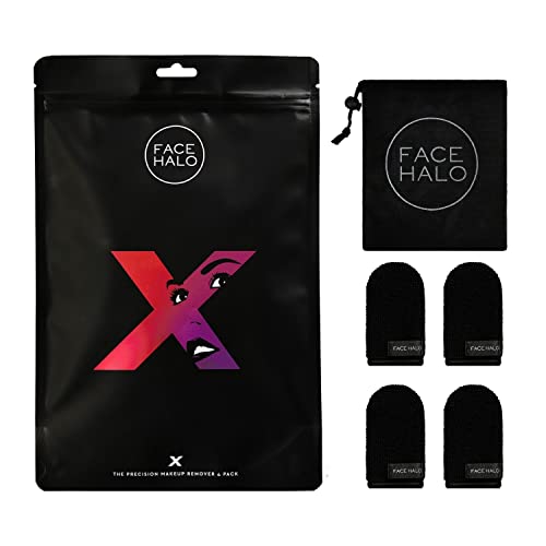 Кърпички за отстраняване на грим Лице Halo X | Precision и пакет за пране Отстранява грим една вода, многократна употреба,