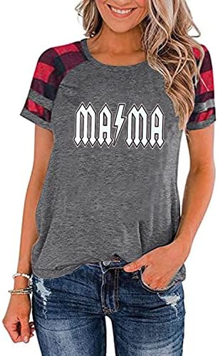 Тениски с образа на Мама, за Жени, Ден на Майката, Тениски Мама Mommy Mom Bruh, Ежедневни Потници, Тениски,
