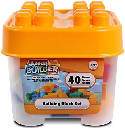Набор от блокове NKOK Junior Builder™ от 40 БР. (Пластмасов контейнер)