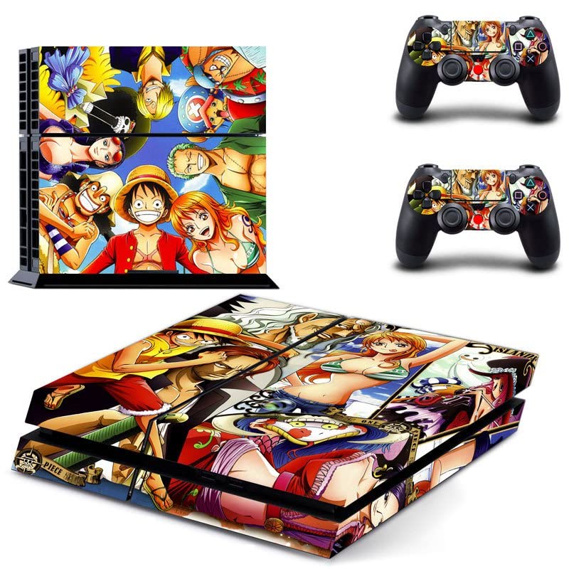 Аниме One And Two Piecee Luffy Zoro Санджи Асо Стикер на кожата PS4 или PS5 Стикер за Sony PlayStation 4-5 Конзола