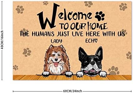 Добре дошли в нашата къща, Хората Просто Живеят Тук с нас, в Район с натоварен трафик, Персонални Името на Кучето, Отпечатък