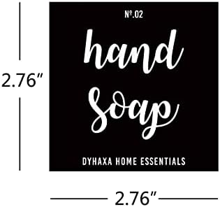 Етикети за сапун за миене на съдове и ръце DYHAXA Waterproof за Дозаторов сапун обем 16 унции