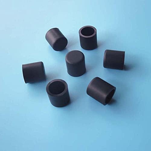 WICKET NUGROHO 5 бр., бели и черни мъничета за маркучи от силикон гума, Накрайник за краката, Мъничета за кръгла тръба, вътрешен диаметър 2,8-60,5 mm (Цвят: черен размер: 2,8 мм)
