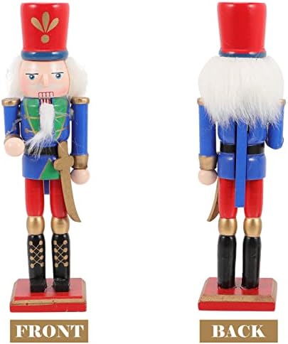 ABOOFAN 4 бр. Коледен Лешникотрошачката Декорация на Дървени Крал Фигурки на Войници Щелкунчика Лешникотрошачката Куклен