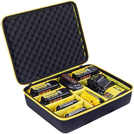 Твърд калъф за съхранение на khanka Замяна за батерията и зарядното устройство Dewalt 12v/20v/60v Max XR/пистолет винт за гипсокартон