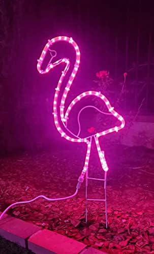 EEZ на АВТОБУСА Products Тропически Лампа с розова въже Фламинго, Артистична декорация за Външно двор, 24 инча (по 1 парче)