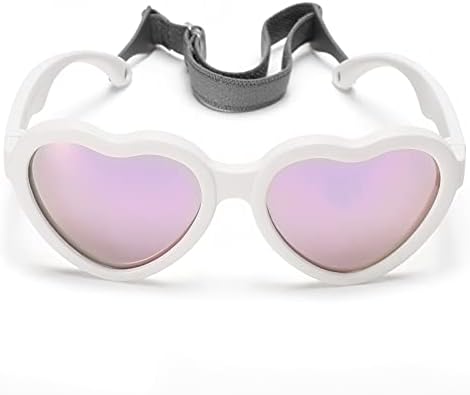 Детски Слънчеви Очила DeBuff 0-24 Месеца, Поляризирани Детски Плажни Очила Във Формата На Сърце За Деца