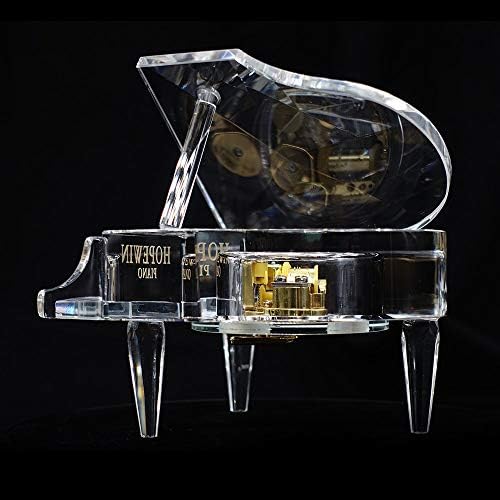ZAMTAC Прозрачна k9 Кристален се изпълнява пиано Музика ковчег Модел Пиано Творческа Обстановка Музикална кутия