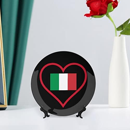 Аз Обичам Италианско Червено Сърце от Костен Порцелан Декоративна Чиния Керамични Плочи плавателни съдове с