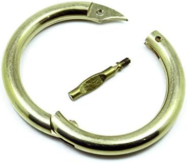 Отлично пръстен за бичи носа 3 + Спирала Месингови Ветеринарни Инструменти за едър рогат добитък (1)