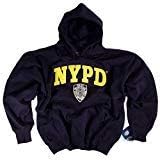 Hoody с качулка NYPD Тъмно Синьо Облекло, Официално Лицензиран Продукт на полицията в Ню Йорк