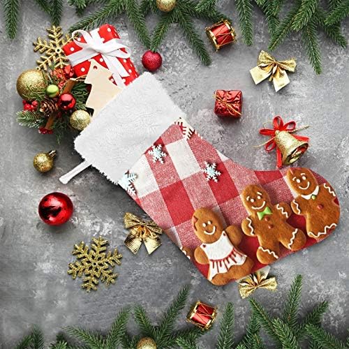Коледни Чорапи ALAZA, Коледни Сладкиши, Бисквити Буйволица, Класически Персонализирани Големи Чулочные Украса