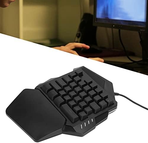 Клавиатура за една ръка, 35 Комбинации с RGB Подсветка, Механична Клавиатура за лаптоп, Настолен компютър, Преносим