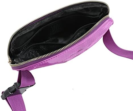Скута чанти за жени и мъже - Мини-найлон поясная чанта с 4 джоба с цип, Поясная чанта с регулируема каишка (чанти-портфейли), за джогинг, за пътуване и туризъм