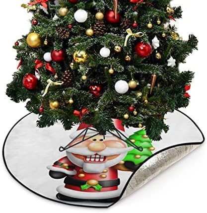 КУПАДА Cartoony Дядо Лешникотрошачката Подложки за Коледната Елха, Водоустойчив Пола за коледната Елха, Забавна Коледна