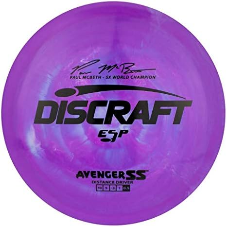 Диск за голф Discraft Paul McBeth Signature ESP Avenger SS Distance Driver Disc Golf [Цветове могат да се различават]