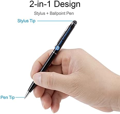 Капацитивен stylus писалка DWaybox за сензорни екрани, Комплект от 12 броя, Универсален Стилус 2 в 1 + Химикалка