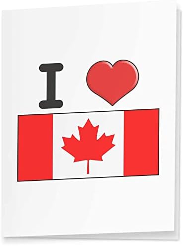 5 листа подарък опаковки I Love Canada, формат А1 /амбалажна хартия (GI00060552)