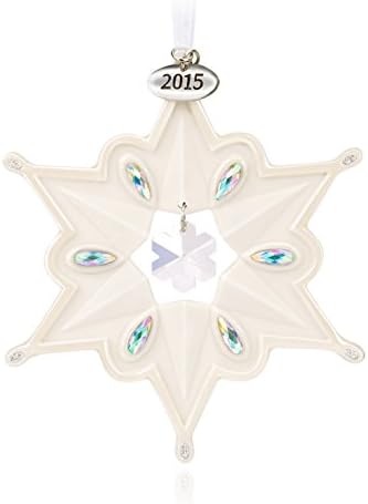 Търговска украса на паметта: Порцелан Снежинка с кристали