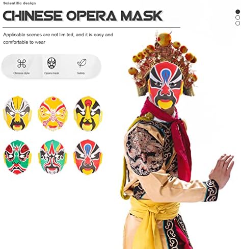 Лечебни Китайски Опера Маска китайска опера пекин опера маска монтиране на украса Стенни скулптура: 6шт