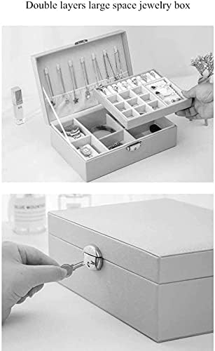 Кутия за съхранение на Бижута Креативна Кожена Преносима Многопластова Кутия За Съхранение на Грим ПУ Кутия за Часовници