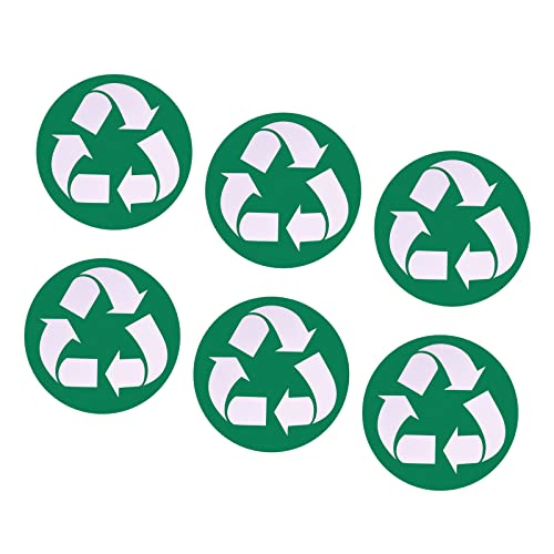 M METERXITY 6 Опаковки стикери за рециклиране на Етикети - Стикер с классификационным знак за боклук резервоарите Сортиране на боклука, се използва за употреба в домашни