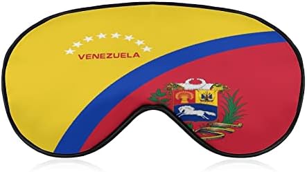 Знаме на Венецуела, Маска За Сън Със Завързани Очи, Скъпа Калъф-Козирка за Очи с Регулируема Каишка за Жени И Мъже На Нощ