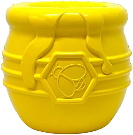 SodaPup Honey Pot – Здрав диспенсер за лакомство за кучета и дъвчене играчка, която е изработена в САЩ от действително