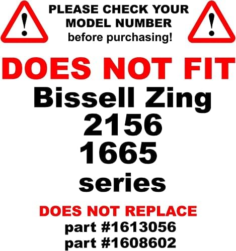 Филтър-грязезащитный HQRP в колекцията с 2 пакети, съвместими с почистване на Bissell 6489, 64892, 64894
