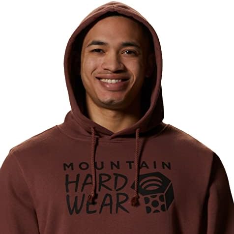 Мъжки Пуловер с качулка с логото на MHW Mountain Hardwear за Пътуване, къмпинг и ежедневни облекла