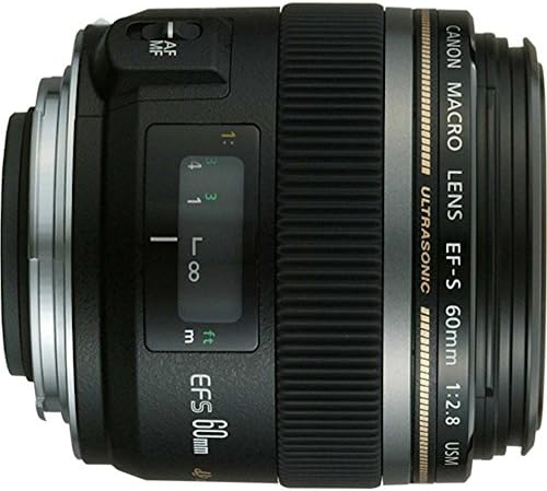 Фиксиран обектив Canon EF-S 60mm f/2.8 Macro USM за огледално-рефлексни фотоапарати Canon (обновена)