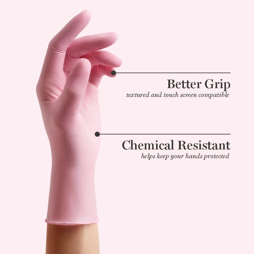 За еднократна употреба нитриловые ръкавици MARTHA STEWART Medline Розови (150 броя), Ръкавици за почистване, без