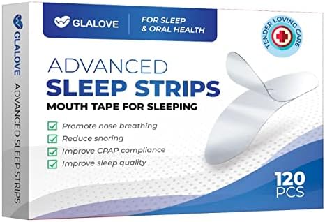 Glalove Подобрена лента за устата по време на Сън, 120 бр. Ленти за уста за намаляване на дишане Уста, Лента за