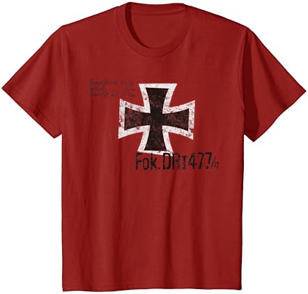 Тениска Red Baron ' s Fokker DR.1 Triplane с Винтажной Insignia WW1 Tee
