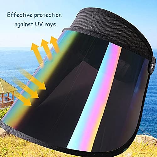 Face_Shield Протектор Козирка Шапка с UV Защита Лятна Солнцезащитная Шапка чудесно за разходки Къмпинг Голф, Тенис и Колоездене