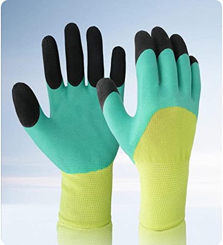 LvleGelv Големи Работни Ръкавици за мъже, 12 Чифта Работни Ръкавици За мъже С Обемен Латексово покритие, Строителни Ръкавици