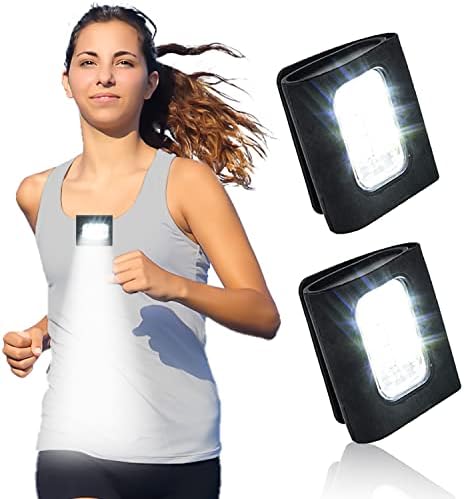 Ходови светлини GOANDO 2 комплекта Защитни led светлини за бягане за бегачи и джоггеров, Светоотражающее Облекло за джогинг