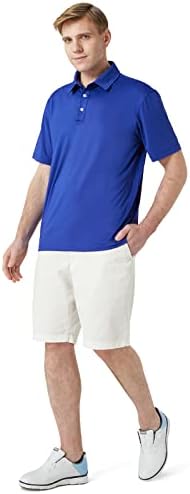 Мъжки ризи Поло NAVISKIN бързо съхнещи Риза за Голф UPF 50 С дълъг и Къс ръкав, Абсорбиращи Влагата Риза с къси ръкави