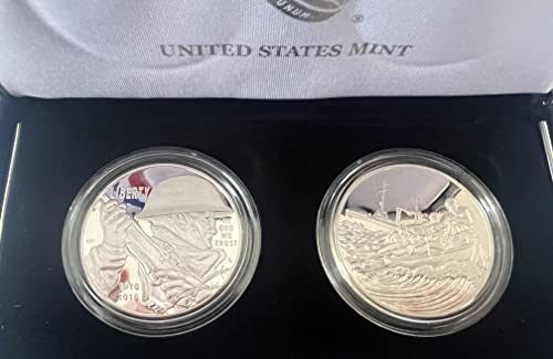 Комплект медали за стогодишнината на Първата световна война 2018 P (Брегова охрана), монетен двор на САЩ, Монетен двор на САЩ