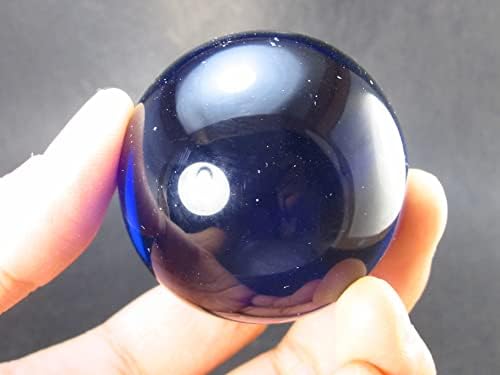Елегантен Топка от Синя Андарского стъкло от Калифорния - 1.7 инча - 113 гр