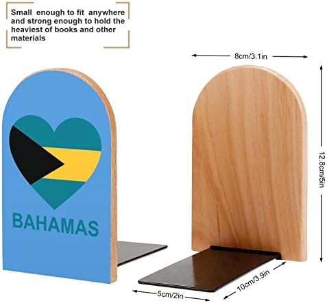 Love Bahamas Малки Дървени Поставки За Книги Поддържат Нескользящие Тежкотоварни Рафтове Поставка за Книги, за Офис, Домашно приготвени Ястия, Библиотека