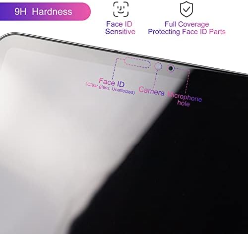 Защитно фолио Darno 2-Pack без чакъла С пълно покритие за iPad Pro 11 инча 2022/2021/2020/2018, Само с дупка