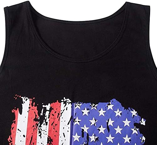 CM-Kid/ Мъжки Ежедневни Ризи с Флага на сащ, на 4 юли, Деня на Независимостта, Тениска Без ръкави, с Флага на САЩ, Тренировки Във фитнеса, Патриотични Фланелки